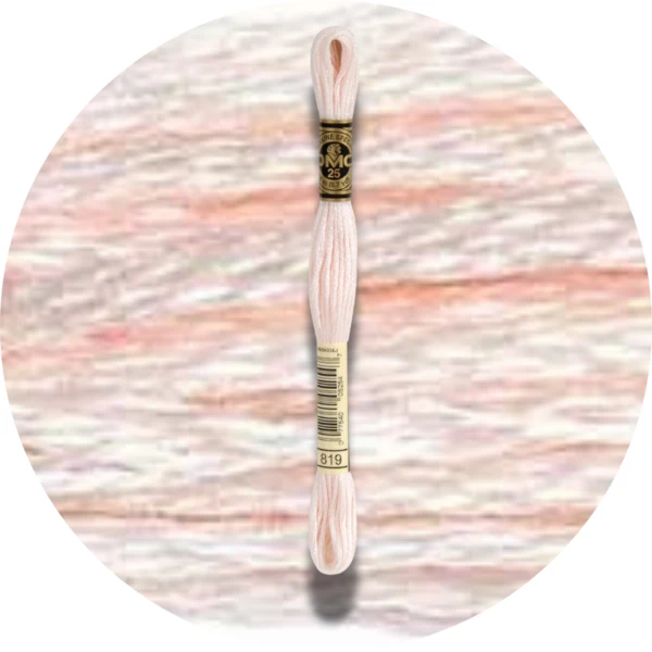 DMC Mouliné Spécial 25 Broderigarn, Ensfarvet, Røde/Gule/Orange nuancer
